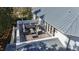 Aerial view of an outdoor patio with modern furniture, offering a relaxing space for outdoor living at 330 Tenney Circle, Chapel Hill, NC 27514