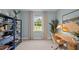 Bright home office featuring natural light, desk, and a comfortable workspace at 415 Swift Creek Farm Ln, Clayton, NC 27520