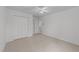 Bedroom with carpet, closet and ceiling fan at 4207 Hampstead Village Dr, Durham, NC 27703