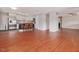 Open concept kitchen with stainless steel appliances and a unique island at 427 Watson Rd, Efland, NC 27243