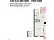 First floor plan showing the layout of the kitchen, living room, porch, patio, utility room, and bathroom at 4705 Blue Bird Ct # C, Raleigh, NC 27606
