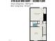 Second floor plan showing the layout of the primary bedroom, second bedroom, bathroom, and stairs at 4705 Blue Bird Ct # C, Raleigh, NC 27606