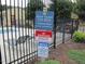 Community pool rules sign, highlighting the hours, guest policy, and other important regulations for residents at 4705 Blue Bird Ct # C, Raleigh, NC 27606