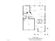 First floor plan featuring living room, kitchen, dining area, garage, and outdoor patio at 6804 Arlington Oaks Trl, Raleigh, NC 27603