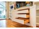 Close up of built-in storage with open drawers at 708 Kenmore Rd, Chapel Hill, NC 27514