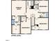 The floor plan includes a primary suite with a private bath, three additional bedrooms, and a shared bathroom at 7568 Tanager Dr, Snow Camp, NC 27349