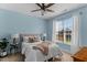 Serene bedroom with soft lighting, plush bedding, and bright window at 80 Ingle View Ct, Burlington, NC 27215