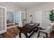 Comfortable home office with hardwood floors, stylish decor, and abundant natural light at 80 Ingle View Ct, Burlington, NC 27215