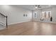 Bright living area with hardwood floors, natural light, and a view of the neighborhood at 978 Gateway Commons Cir, Wake Forest, NC 27587
