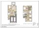 Detailed two-story floor plan showcasing layout of rooms, including a two-car garage and patio at 1032 Harper Rd, Raleigh, NC 27603