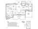 First floor plan of 3405 SF home with living room, kitchen, dining, primary bed, and garage at 105 Wicklow Pl, Chapel Hill, NC 27517