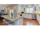 Spacious kitchen with island, stainless steel appliances, and eat in dining area at 105 Wicklow Pl, Chapel Hill, NC 27517