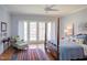 Serene main bedroom with hardwood floors, bright windows, and neutral colors at 105 Wicklow Pl, Chapel Hill, NC 27517