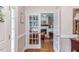Charming office with French doors, fireplace and custom built-in bookshelves at 105 Wicklow Pl, Chapel Hill, NC 27517