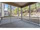 The screened in porch provides a bug free outdoor living space at 1135 Rosepine Dr, Cary, NC 27519