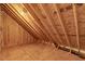 Unfinished attic showing framing and utilities, presenting an opportunity for future customization at 1403 Antioch Church Rd, Timberlake, NC 27583