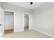 Bedroom featuring an open closet and doorway, providing a sense of spaciousness at 1403 Antioch Church Rd, Timberlake, NC 27583