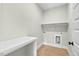 Laundry room is practical and efficient with plenty of room for chores at 1403 Antioch Church Rd, Timberlake, NC 27583