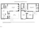 Detailed floor plan showcasing the layout of the main and second floor of the house at 228 Finley Forest Dr, Chapel Hill, NC 27517