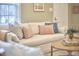 Comfortable living room featuring stylish throw pillows and inviting decor at 2618 Elgin St, Durham, NC 27704