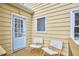 Charming patio area with cozy seating, perfect for relaxing outdoors in comfort and style at 2618 Elgin St, Durham, NC 27704