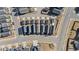 An aerial perspective showcases a well-organized neighborhood layout, with rows of homes lining quiet, winding streets at 283 Dry Canyon Dr, Wendell, NC 27591