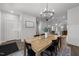 Dining area leading to an open concept kitchen and main living area at 283 Dry Canyon Dr, Wendell, NC 27591