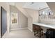 Bright office space featuring built-in desk, natural light, and neutral color scheme at 2920 Claremont Rd, Raleigh, NC 27608