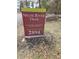 The Neuse River Trail entrance sign, located in the Capital Area Greenway at 3021 Allenby Dr, Raleigh, NC 27604