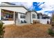 Backyard features a patio, stairs, and a view of the home's exterior and the surrounding yard at 3037 Eden Harbor Ct, Raleigh, NC 27613