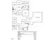 Detailed floor plan shows layout of rooms, measurements and area under at 401 Acorn Falls Ct, Holly Springs, NC 27540