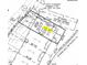 Detailed lot layout highlighting property lines, easements, and dimensions at 4724 Cypress Tree Ln, Raleigh, NC 27612