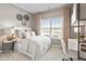 Bedroom features a built-in desk space and a large window, creating a perfect work-from-home space at 4888 Pioneer Dr, Sanford, NC 27330