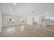 Open living room featuring recessed lighting, hardwood floors, decorative molding, and an open concept design at 512 S 4Th St, Smithfield, NC 27577