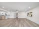 Open living room featuring recessed lighting, hardwood floors and decorative molding at 512 S 4Th St, Smithfield, NC 27577