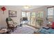 Cozy living area with sunlit French doors, comfortable seating, and a colorful rug at 516 N Bloodworth St, Raleigh, NC 27604