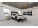 Relaxing main bedroom with soft carpet, neutral tones, and ample natural light for a tranquil retreat at 517 Providence Springs Ln, Fuquay Varina, NC 27526
