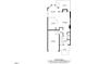 Detailed floor plan showcasing the layout of the first floor, including the kitchen, living room, and garage at 5945 Four Townes Ln, Raleigh, NC 27616