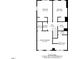Detailed floor plan showcasing the layout of the second floor, including bedrooms and bathrooms at 5945 Four Townes Ln, Raleigh, NC 27616