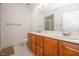 Bathroom with double sink vanity, a walk-in shower and tiled flooring at 622 Ives Ct # 622, Chapel Hill, NC 27514