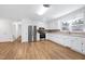 Bright kitchen featuring stainless steel appliances and plenty of cabinet space at 8604 N Roxboro St, Bahama, NC 27503