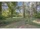 Spacious backyard with mature trees providing privacy for outdoor activities and enjoyment at 938 Hargrove St, Henderson, NC 27536