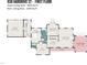 First floor plan layout of 938 Hargrove St, featuring a kitchen, dining room, living room, and covered porch at 938 Hargrove St, Henderson, NC 27536