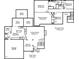 A black and white floor plan showing the layout of the home including both stories at 1006 Scotsburg Trl, Hillsborough, NC 27278