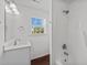 Bathroom has a single undermount sink and a shower/tub combination at 101 Wimbledon Ct, Clayton, NC 27520