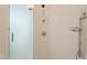 Modern shower with updated fixtures and sleek glass doors, providing a spa-like experience at 109 Chimeneas Pl, Chapel Hill, NC 27517