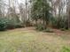Expansive backyard surrounded by mature trees, offering privacy and natural beauty at 110 Forest Run Pl, Cary, NC 27518
