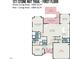 First floor floorplan of 121 Stone Nut Trail with living areas, bedrooms, and garage at 121 Stone Nut Trl, Fuquay Varina, NC 27526