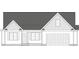 Detailed architectural drawing of a charming house featuring classic design elements and clean lines at 123 Pretty Run Branch Ln, Wendell, NC 27591
