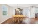 Traditional dining area featuring wood table and chairs next to hutch at 174 Arrow Ln, Middlesex, NC 27557